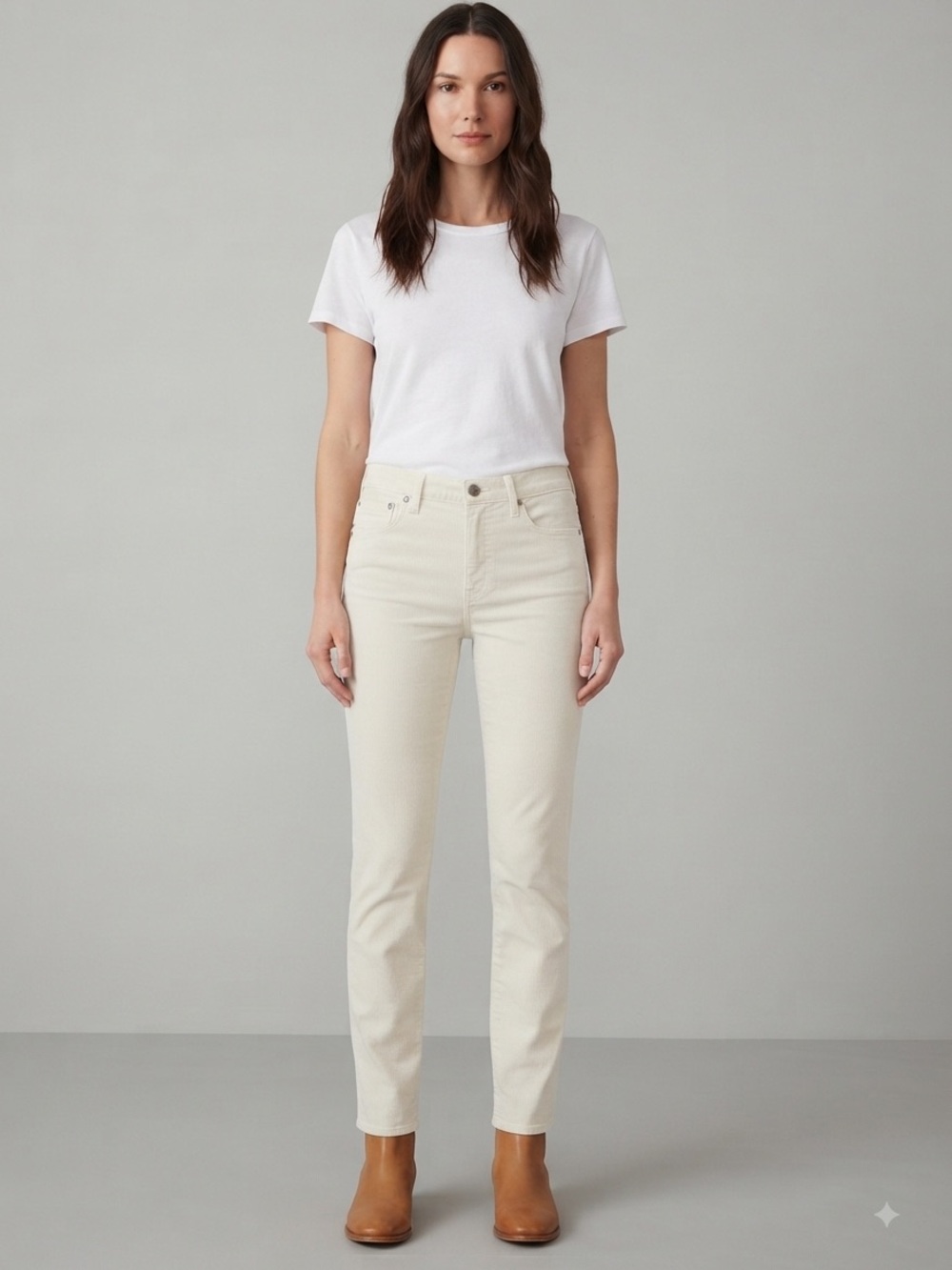 Citizens of Humanity NWOT  “Agnes” Mid-Rise Slim Straight Corduroy Pants Size 25
